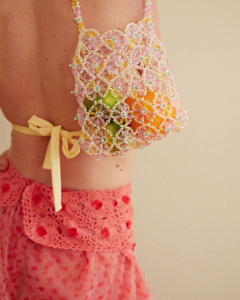 SUNFLOWER HAND BEADED BAG
