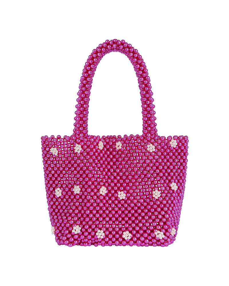 PEARL DETAILED HAND BEADED BAG