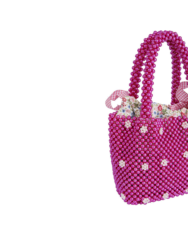 PEARL DETAILED HAND BEADED BAG