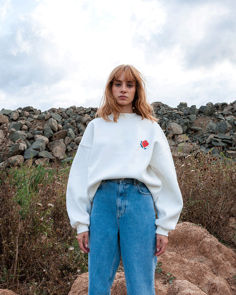 İMZA DESENLİ SWEATSHIRT
