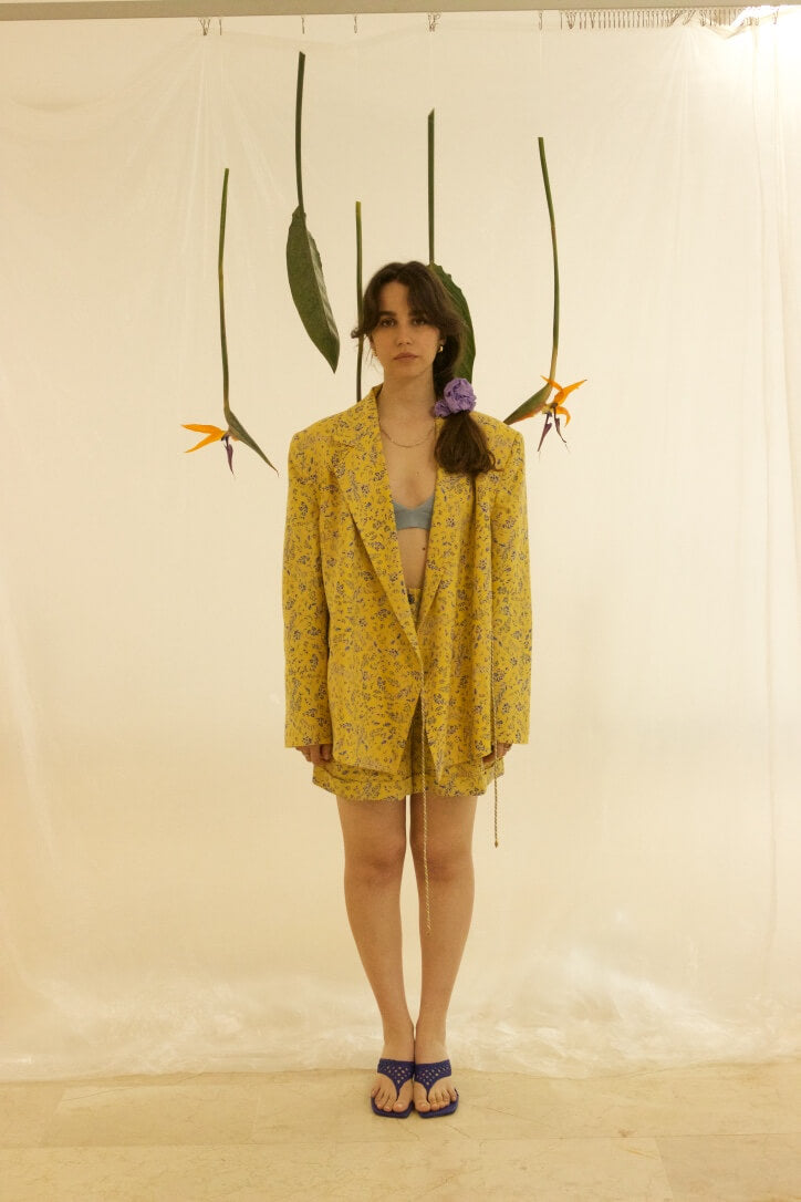 FLORAL PRINTED LINEN SET