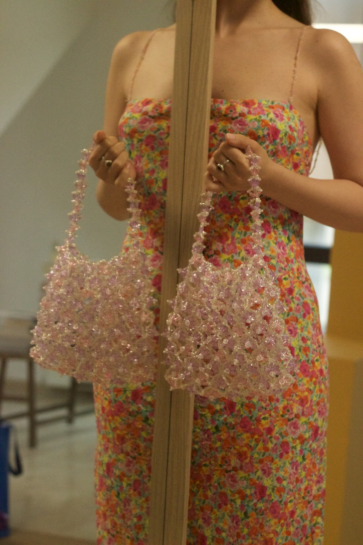 HAND BEADED CACTUS BAG