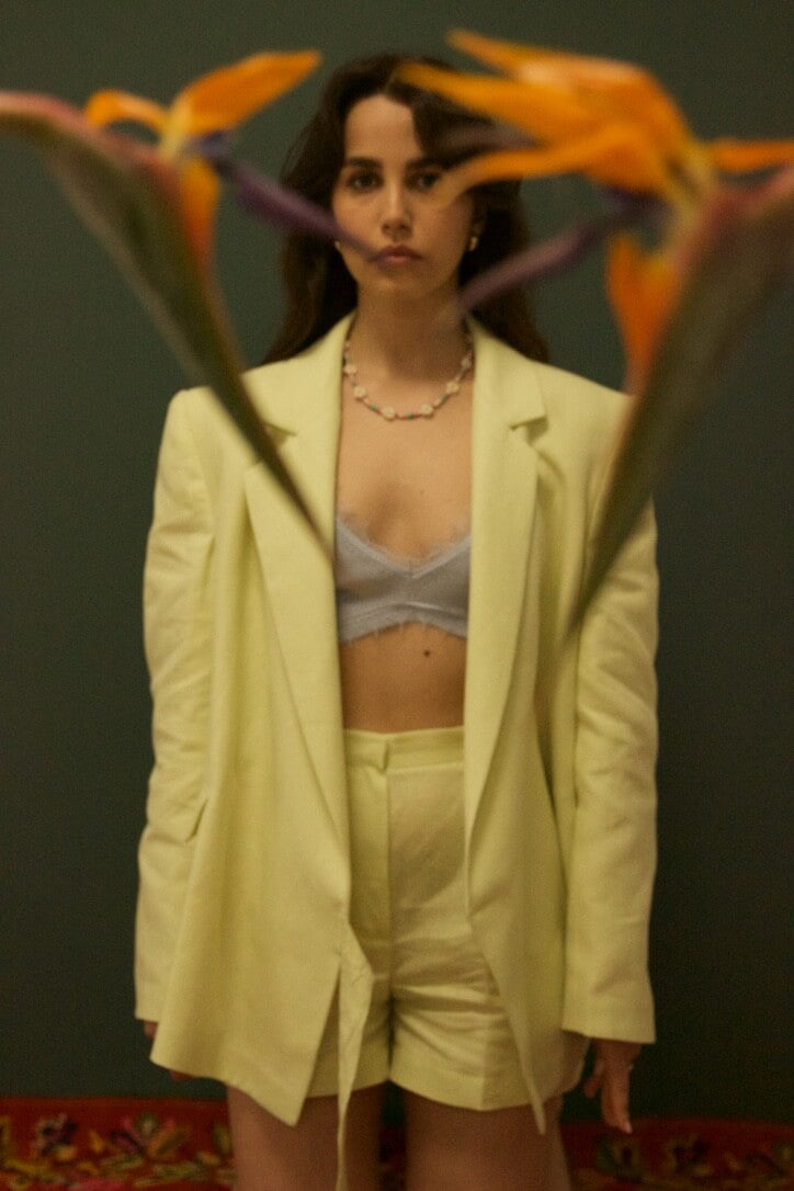 DOUBLE-BREASTED LINEN SET