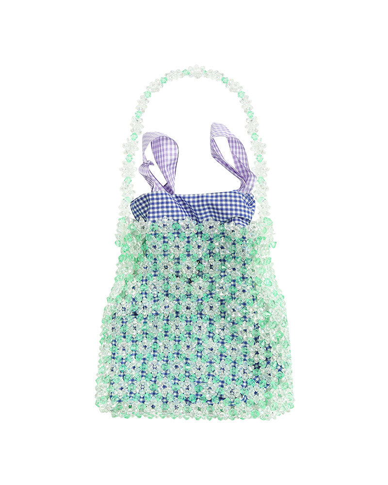 PETITE DAISY HAND BEADED BAG