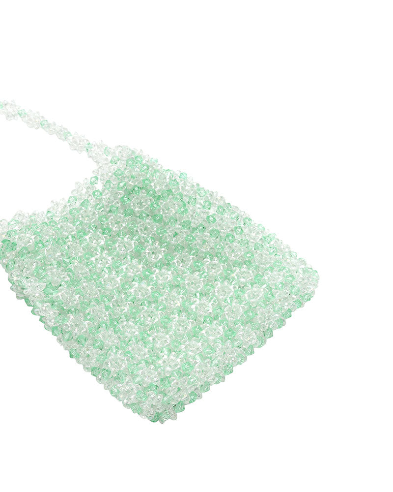 PETITE DAISY HAND BEADED BAG