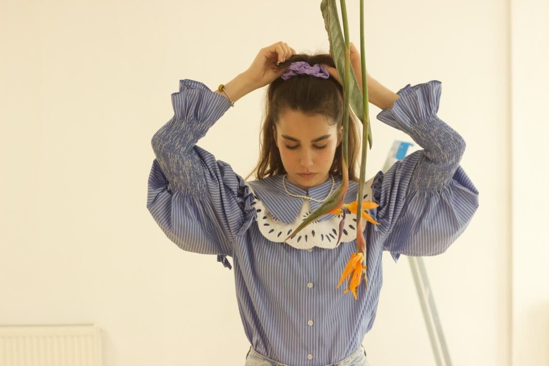 COLLAR DETAILED POPLIN SHIRT