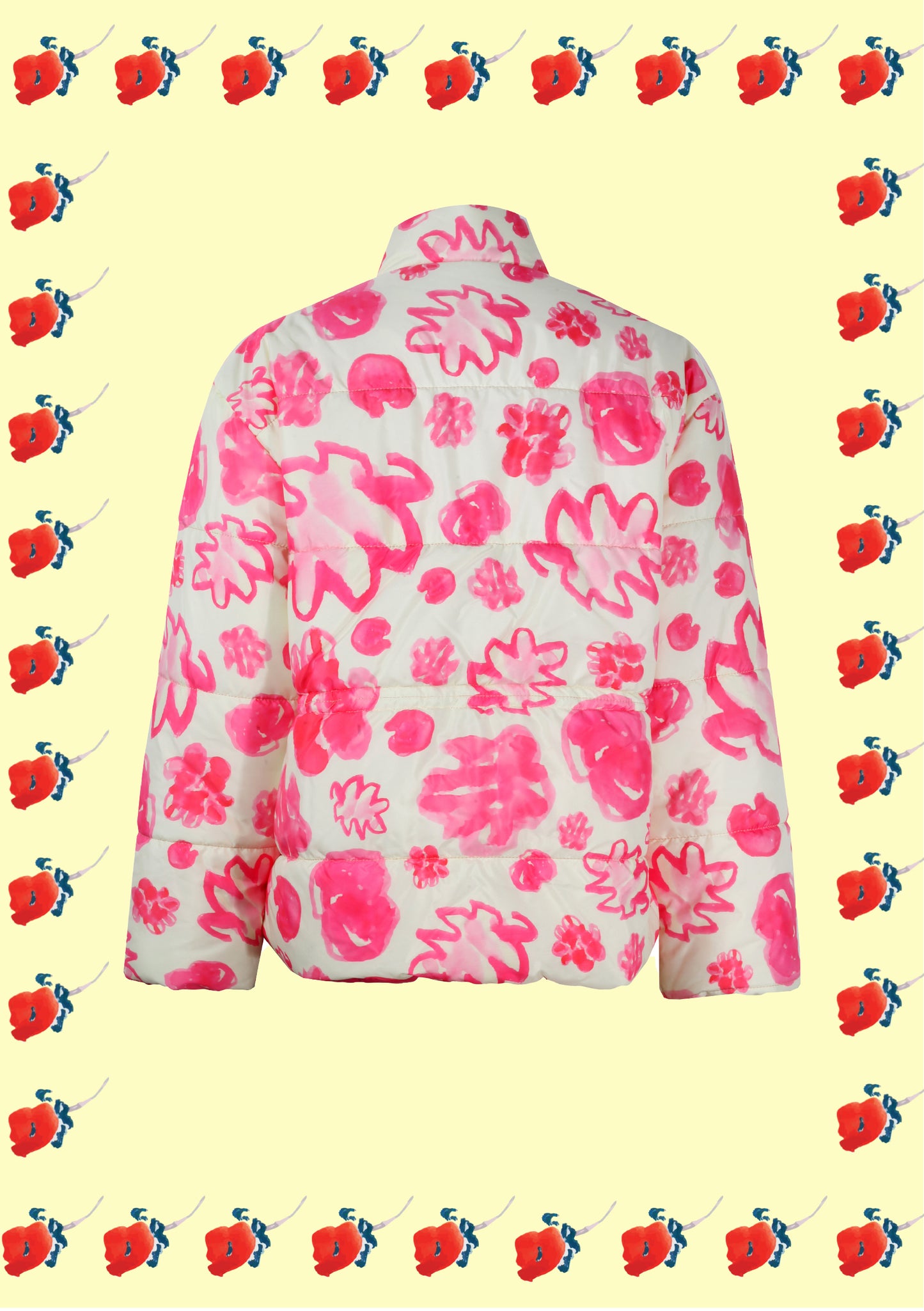 AQUARELLE PRINTED PUFFER COAT