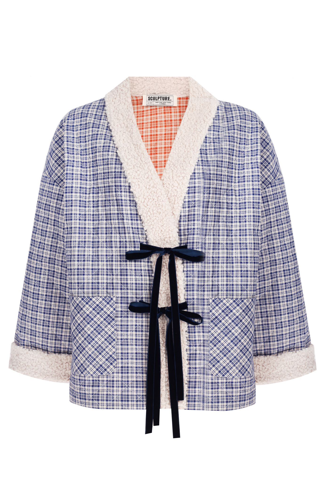 TARTAN KIMONO JACKET