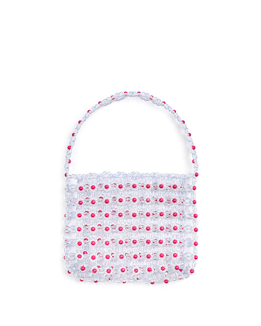 BERRY HAND BEADED BAG