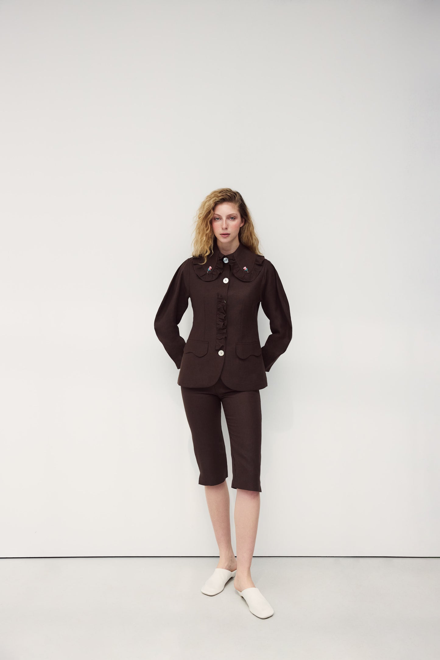 KETEN CAPRI PANTOLON