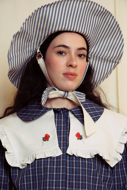 GELİNCİK NAKIŞLI DENİZCİ YAKA GÖMLEK