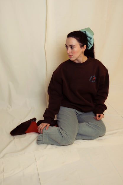 GELİNCİK BASKILI OVERSIZE SWEATSHIRT