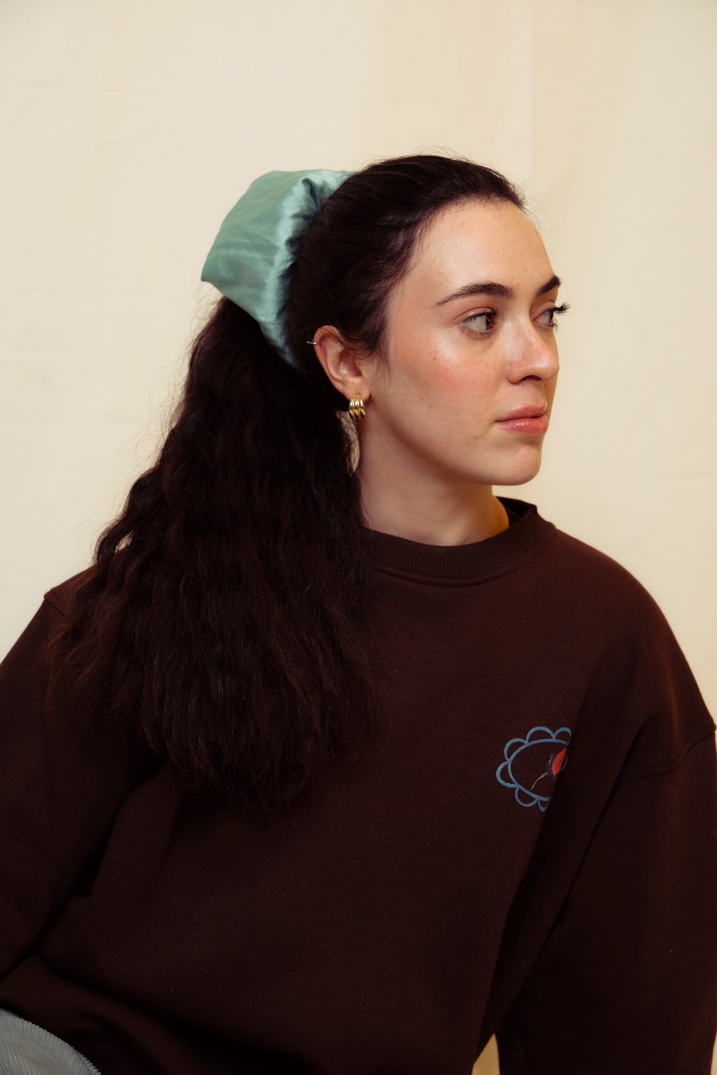 GELİNCİK BASKILI OVERSIZE SWEATSHIRT